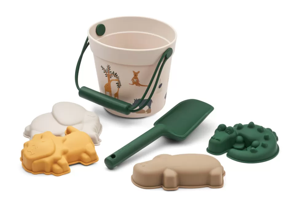 Outlet | Dante Beach Set | Strandset Met Schepje En 4 Vormpjes Buiten Spelen