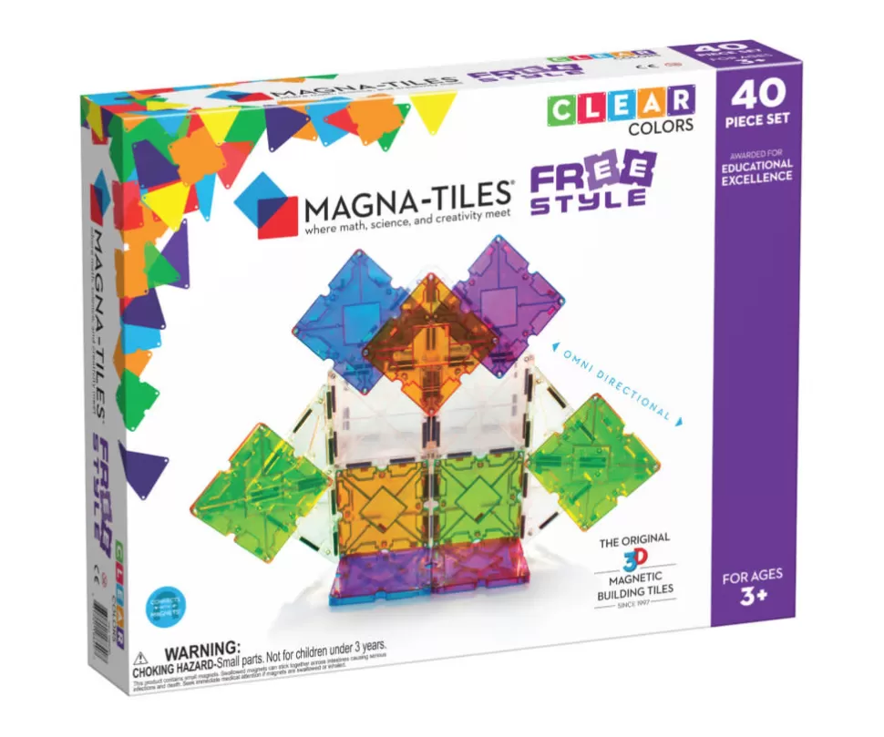 Cheap | Freestyle Clear Colors | 40 Delig Magneetspeelgoed