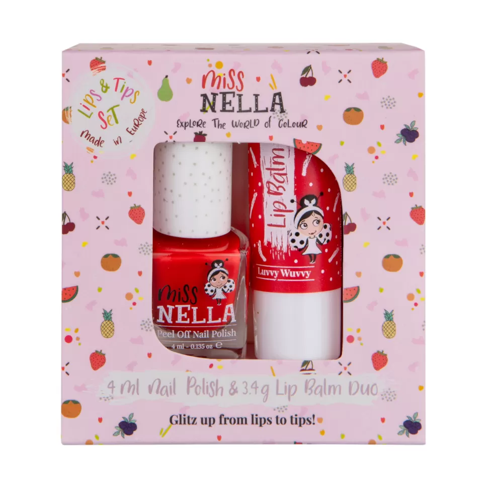 Sale | Lips & Tips Duo Set | Mn7 Strawberry 'N Cream Make-Up