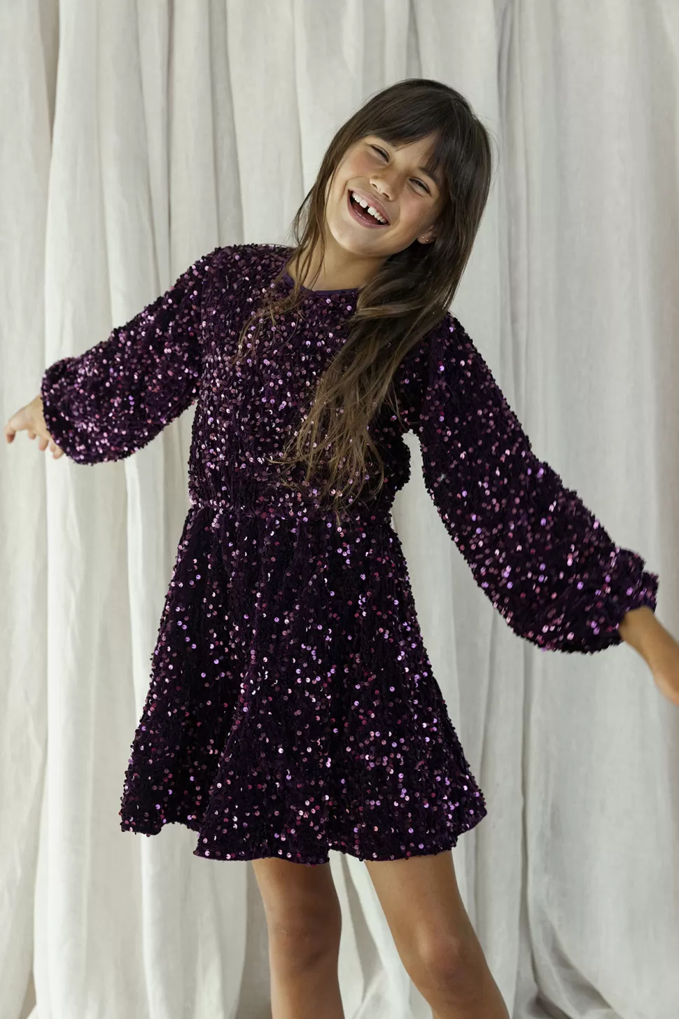 Cheap | Eline.01 | Glitter Dress Burgundy Vrouw Jurken