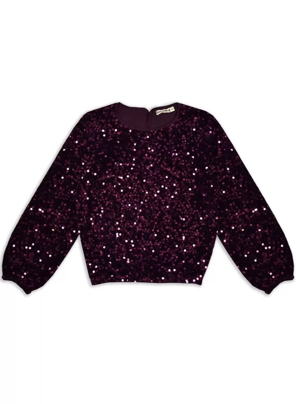 Hot | Esme.01 | Glitter Top Burgundy Vrouw Shirts