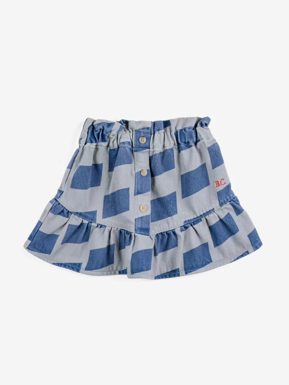 New | Checker Woven Skirt | Grey Vrouw Rokken