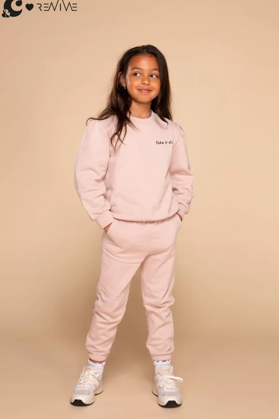 Shop | Kids Joggingsbroek Girl | Roze Vrouw Truien + Vesten