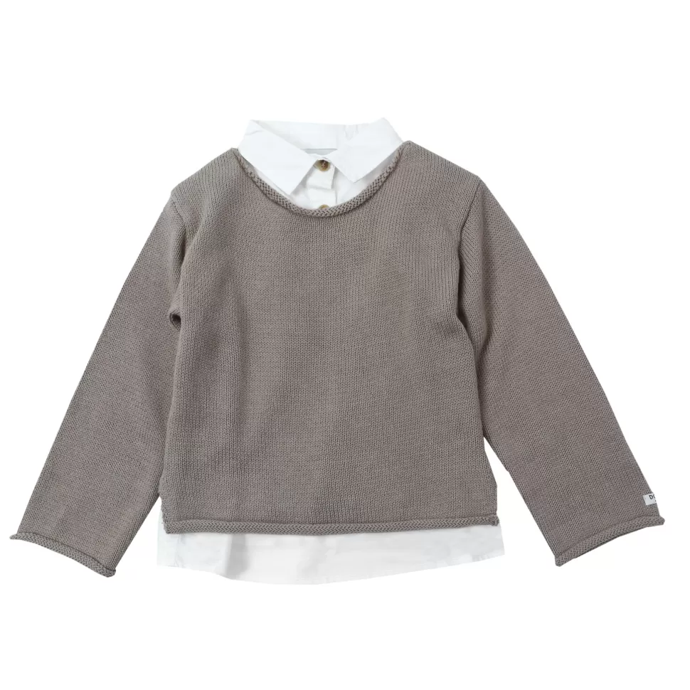 New | Haga Sweater | Light Taupe Man Truien + Vesten