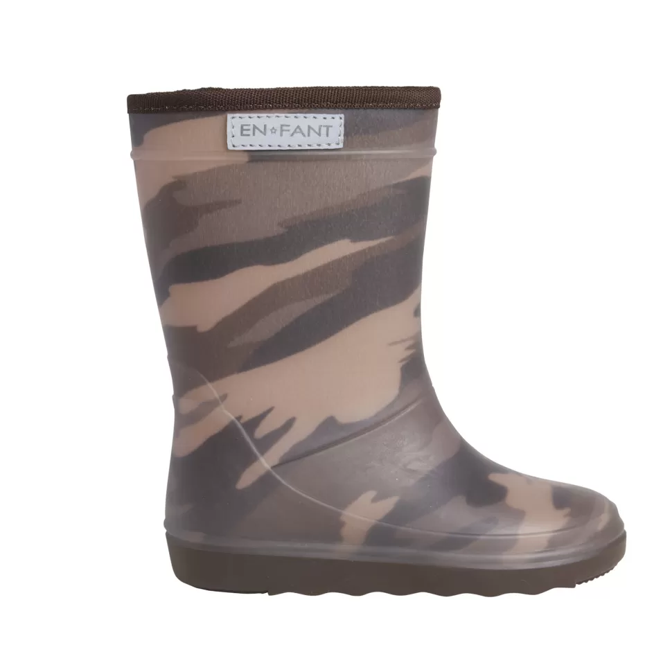 Best En Fant | Thermo Boots Print | Laarzen Army Olive Laarzen