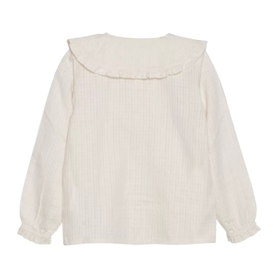 Online | Woven Blouse Collar | Sandshell Vrouw Shirts