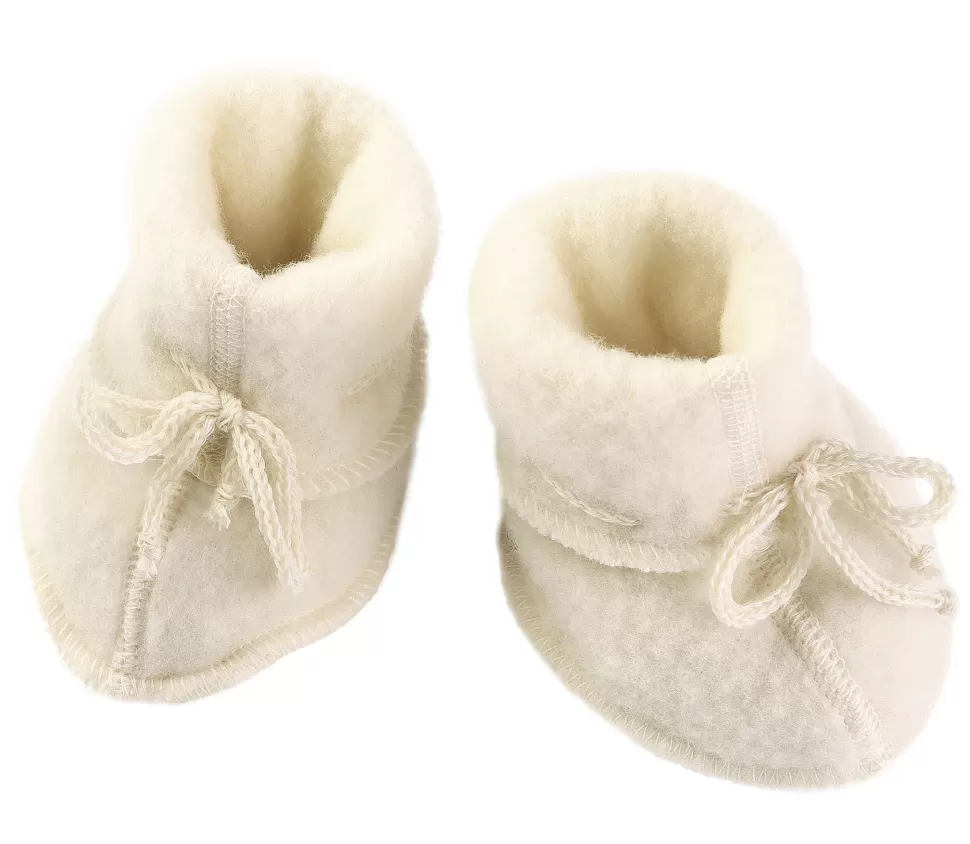 Store | Baby Booties | Slofjes Wol | Naturel Sloffen