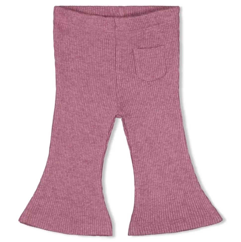 Hot | Flare Broek Rib | Oh Dear Lila Broekjes