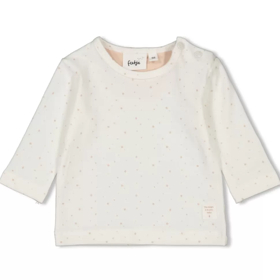 Online | Longsleeve Aop | Sparkle Offwhite Truitjes + Shirtjes