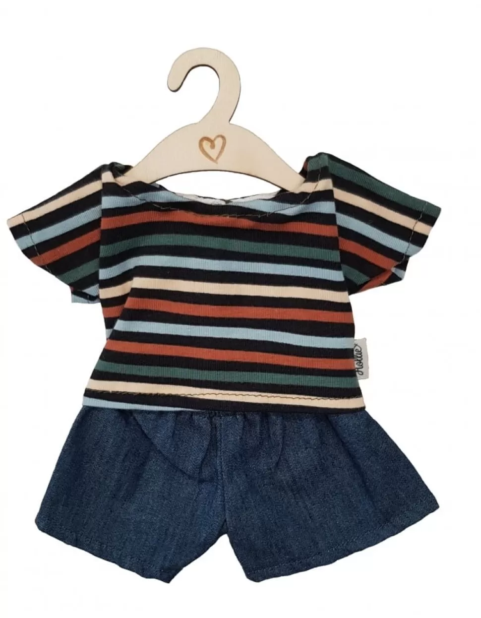 Online | Poppen Jeans En -Shirt | Stripes Poppenkleding