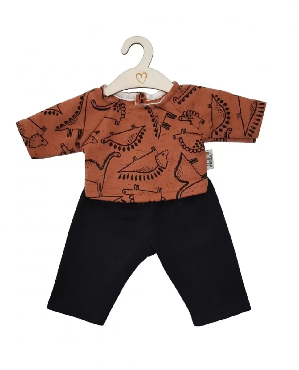 Outlet | Poppenbroek En -Shirt | Dino Terra Poppenkleding