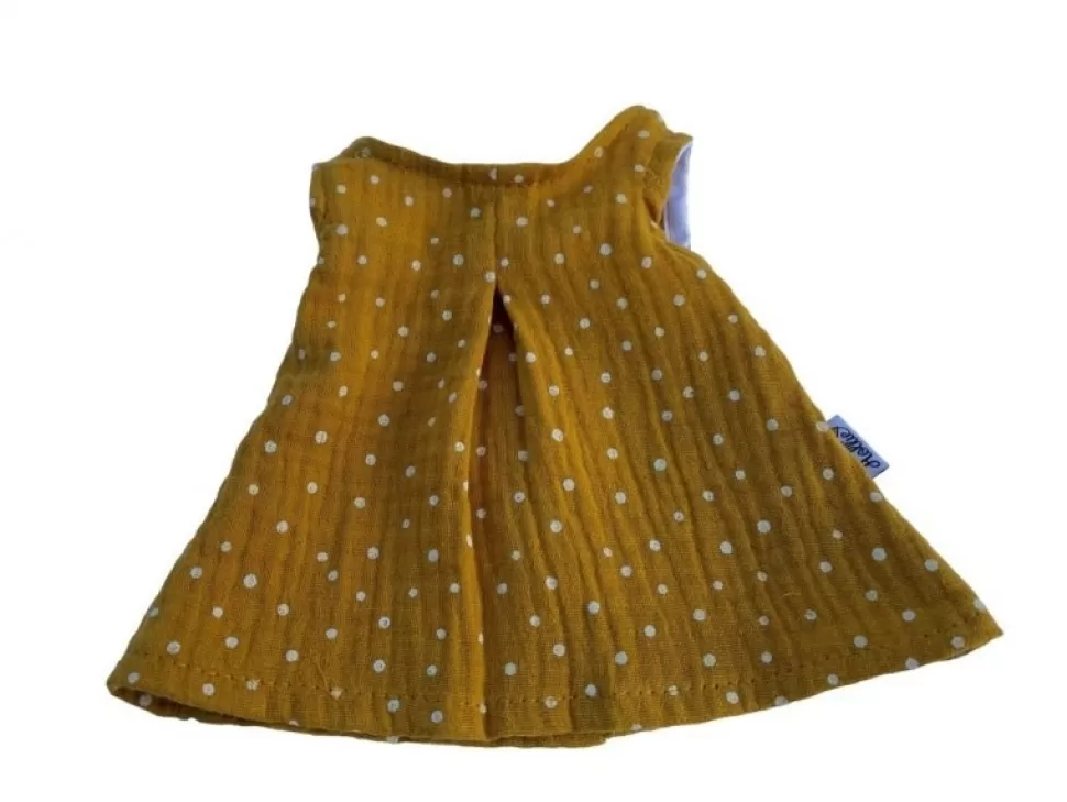 Sale | Poppenjurk Ochre Dots Poppenkleding