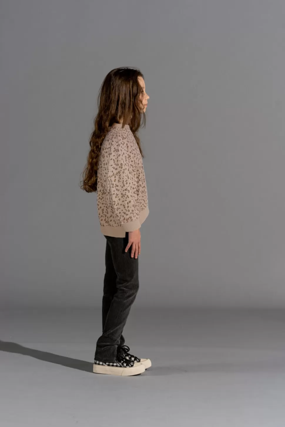 Outlet | Chunky Split Sweater | Beige Leo Vrouw Truien + Vesten