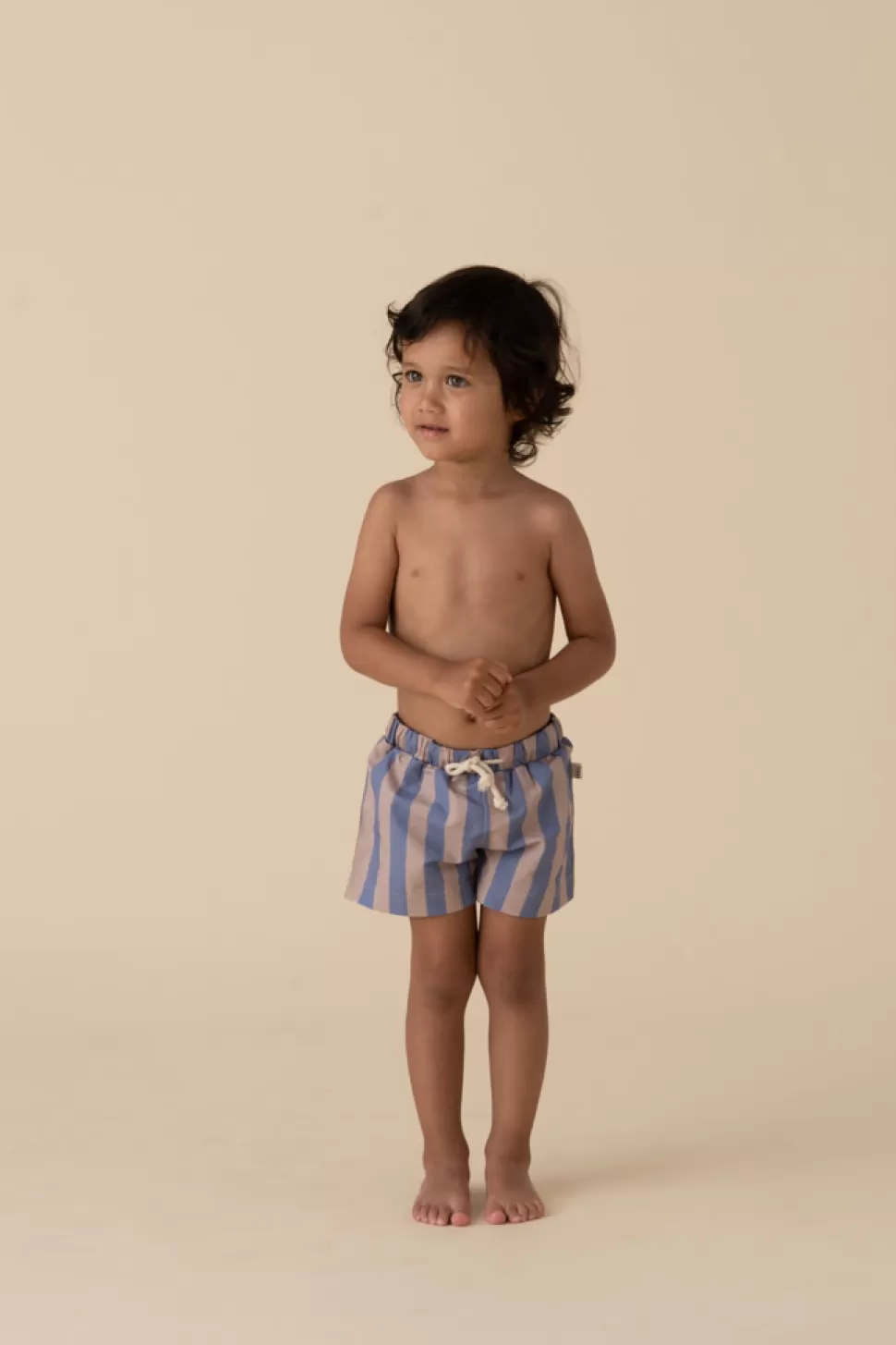 Clearance | Swim Shorts | Blue + Sesame Stripes Zwemkleding