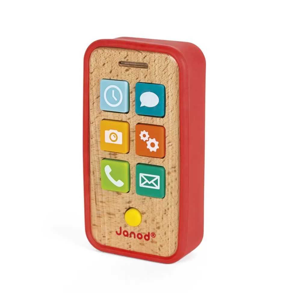 Shop | Houten Telefoon Met Geluid Houten Speelgoed