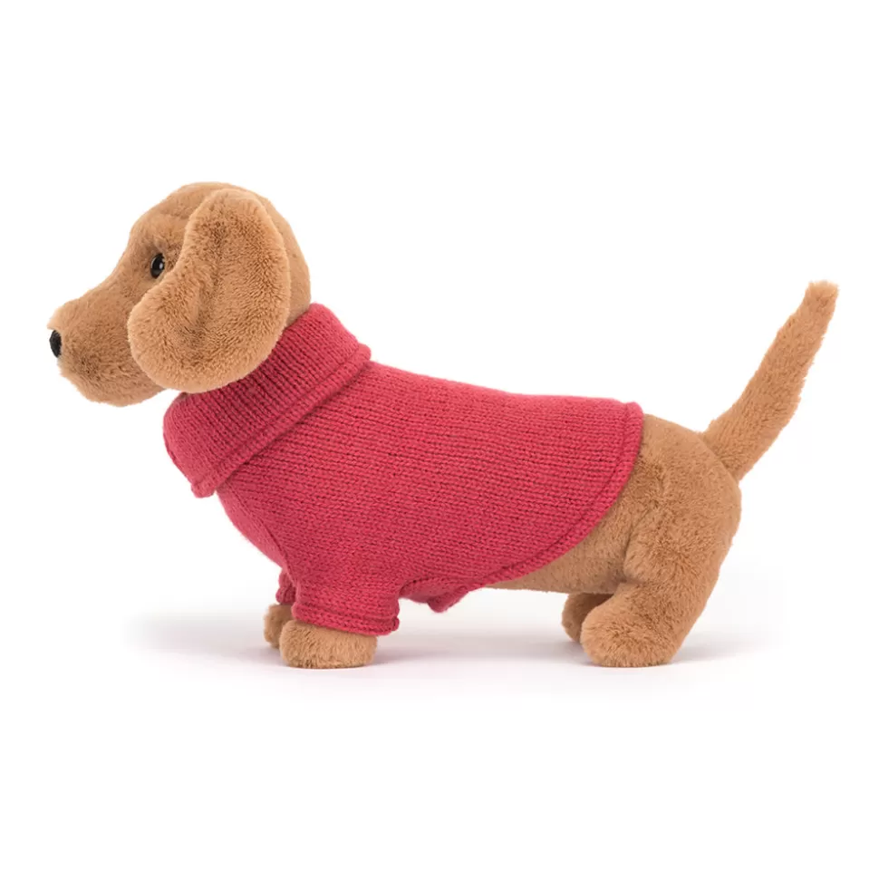 Best Sale | Sweater Sausage Dog Pink | Teckel Knuffel Knuffels