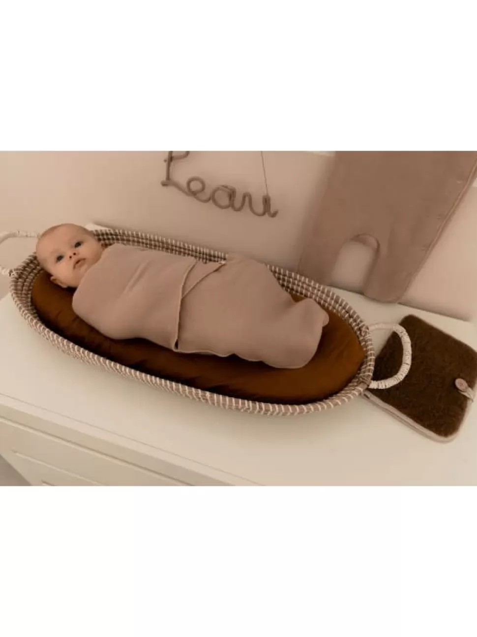 Store | Inbaker Swaddle Van Merino Wol | Beige Slapen