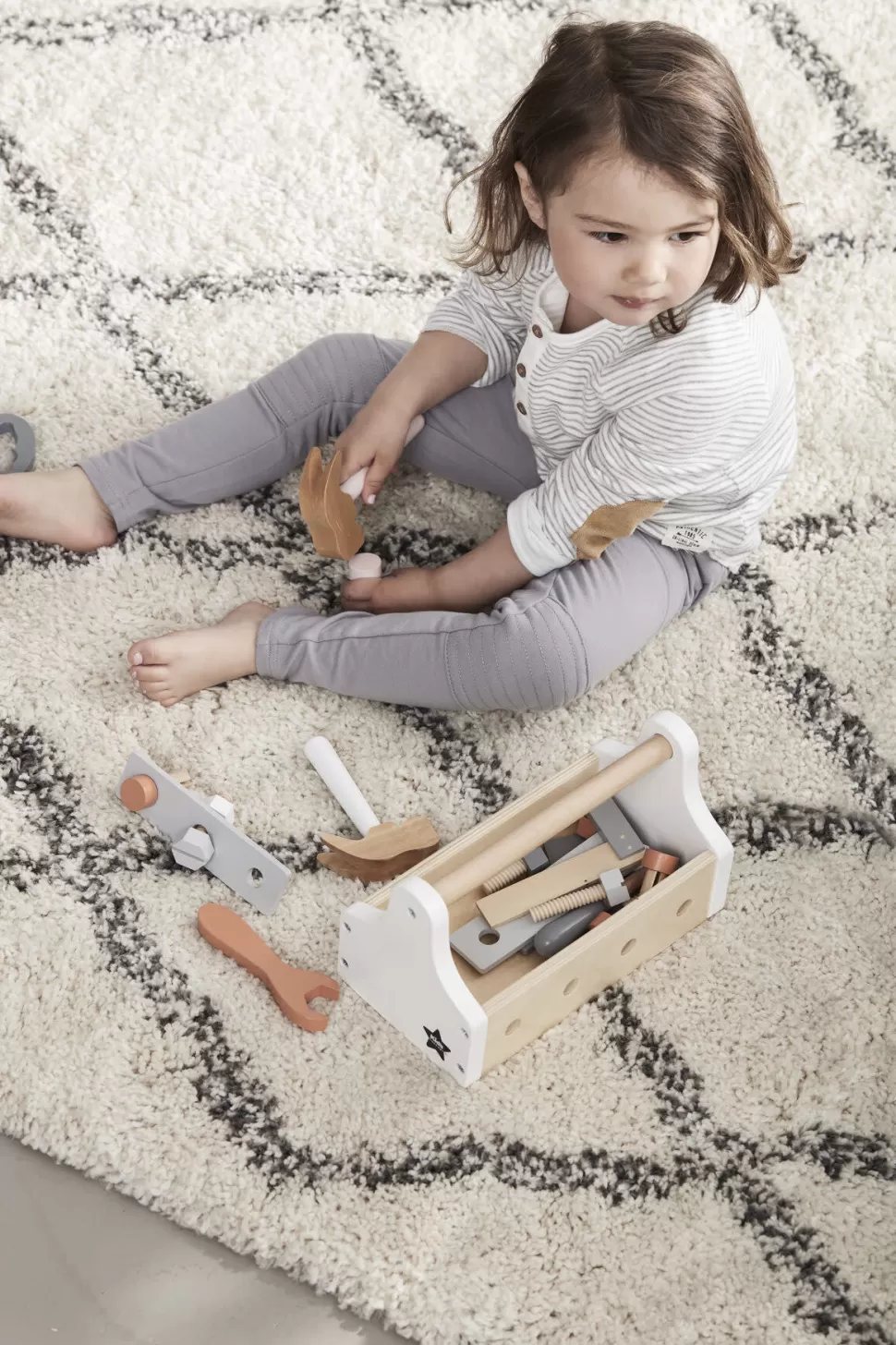 Flash Sale Kid'S Concept | Gereedschapskist Naturel Rollenspel