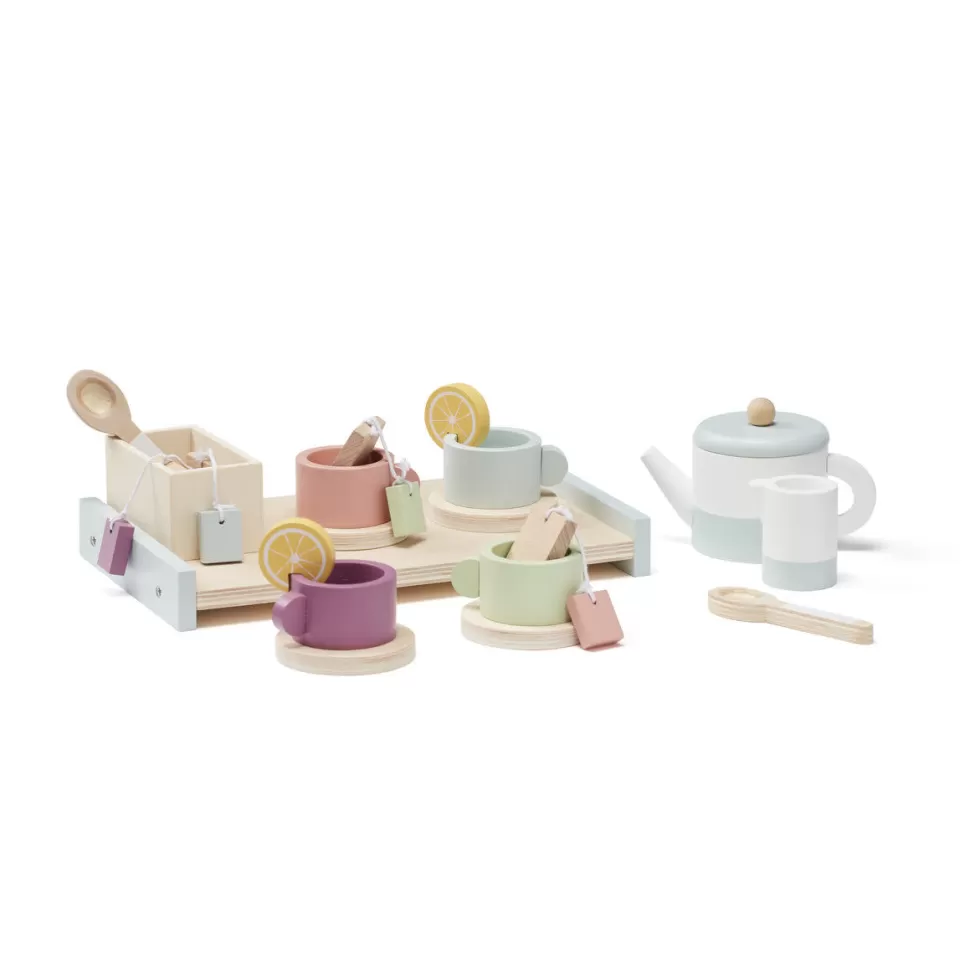 Clearance Kid'S Concept | Houten Thee Set Bistro Houten Speelgoed