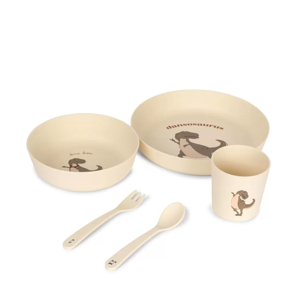 New Konges Slojd | Dinner Set | Eetset Dansosaurus Eten + Drinken