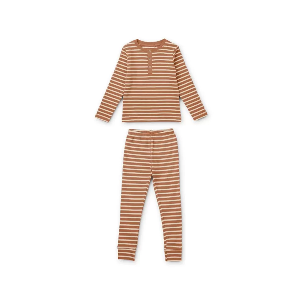 Fashion | Wilhelm Pyjama Set | Tuscany Rose Stripe Slapen