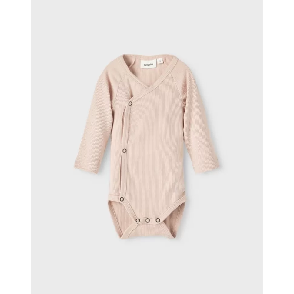 Shop | Gago Wrap Body Ls | Rose Dust Rompers