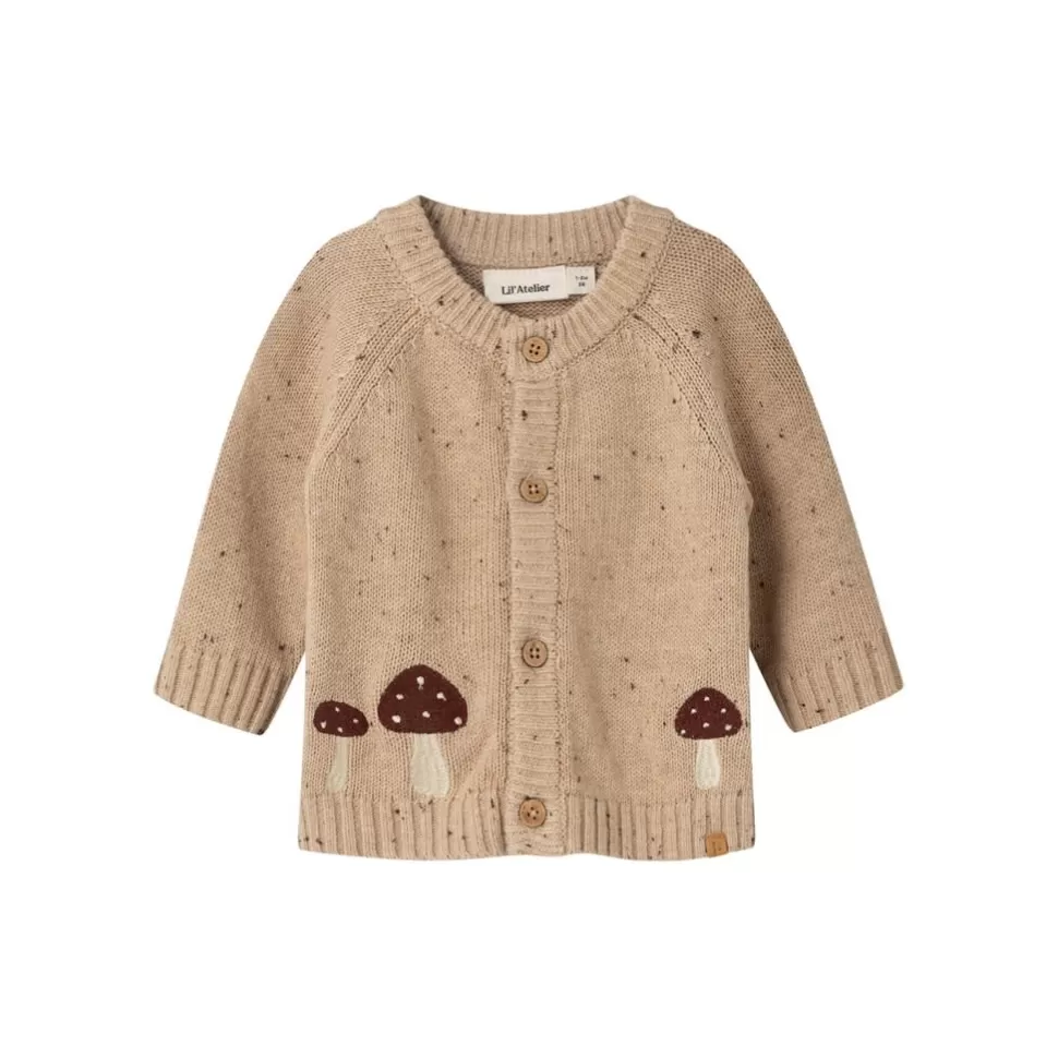 Hot | Gal Knit Cardigan | Warm Sand Mushrooms Truitjes + Shirtjes