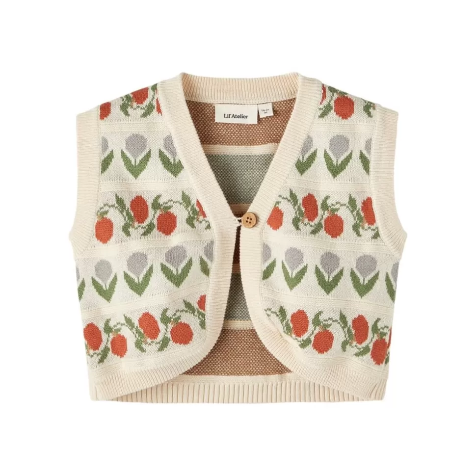 Discount | Lamai Knitted Gilet | Flowers Vrouw Truien + Vesten