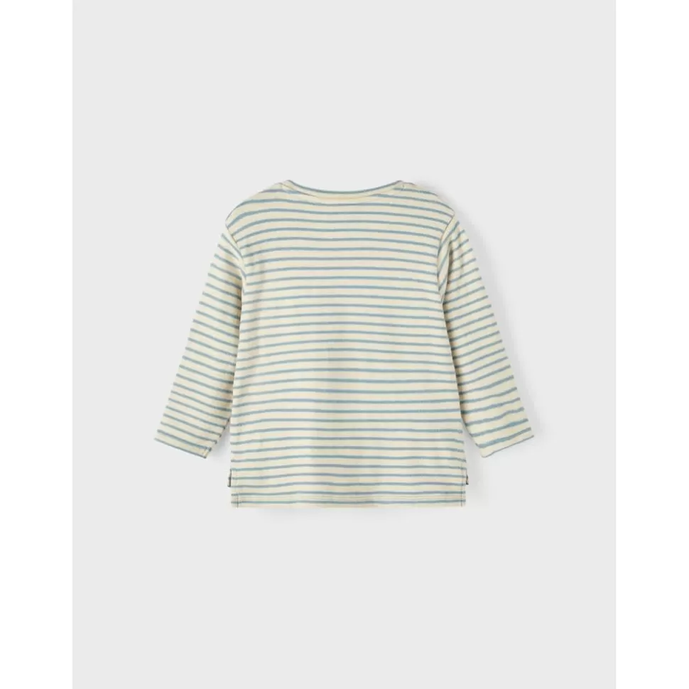 Clearance | Odo Loose Top Ls | Smoke Blue Man Shirts