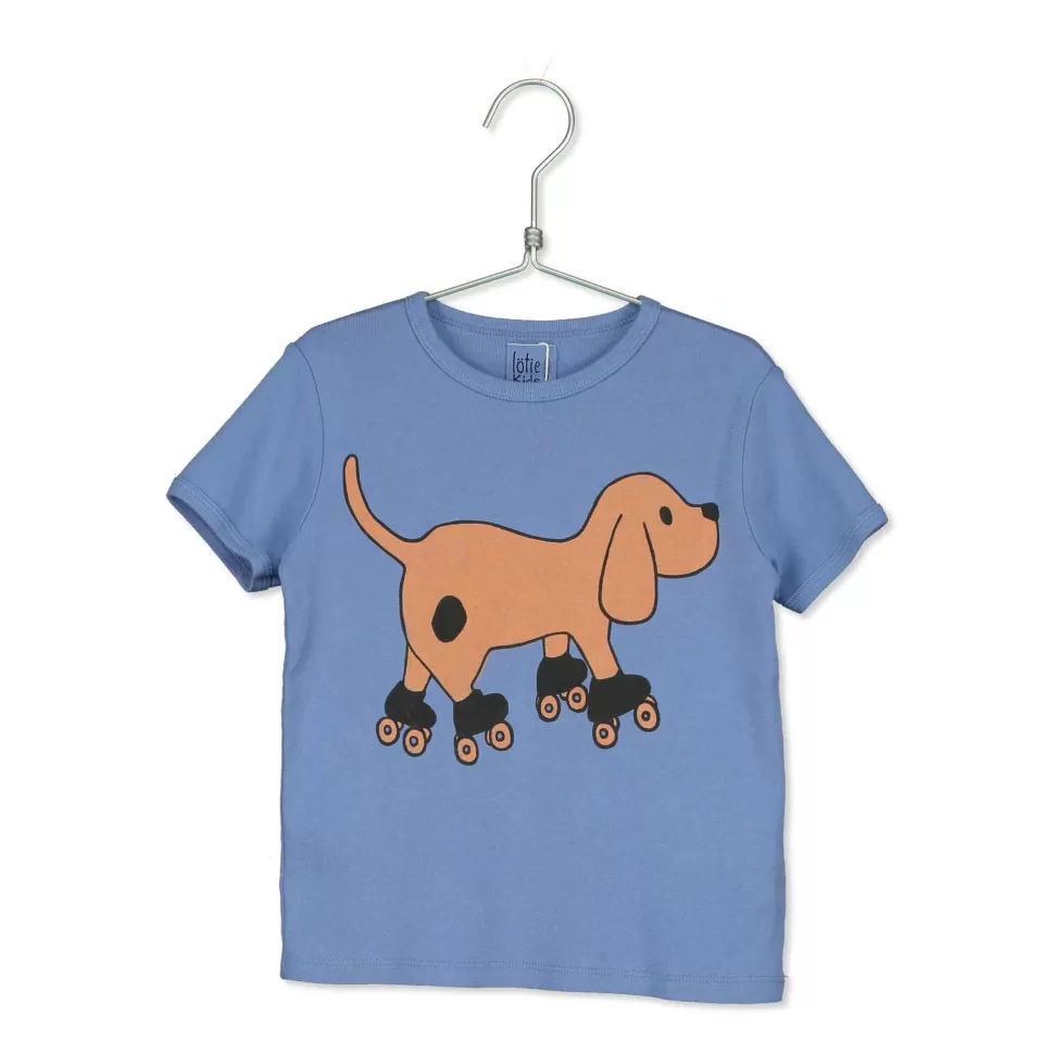 Shop | Retro T-Shirt | Skating Dog Blue Man Shirts