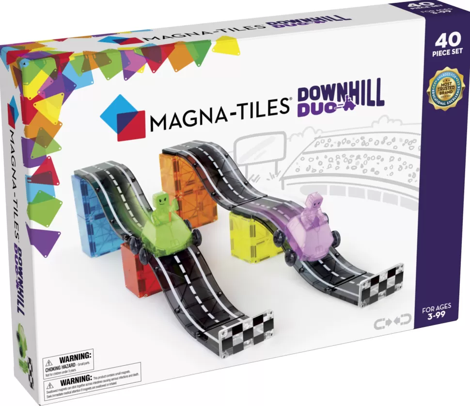 Online Magna Tiles | Downhill Duo 40-Piece Set Magneetspeelgoed