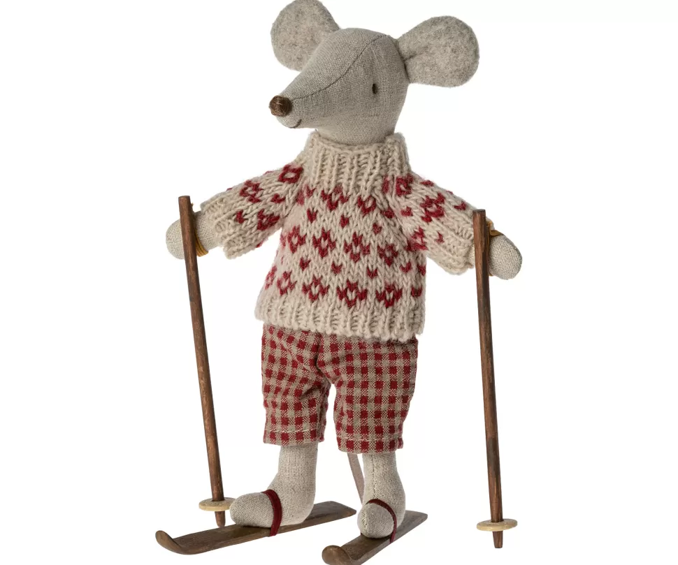 Discount | Winter Mouse With Ski Set | Mama Muis Maileg