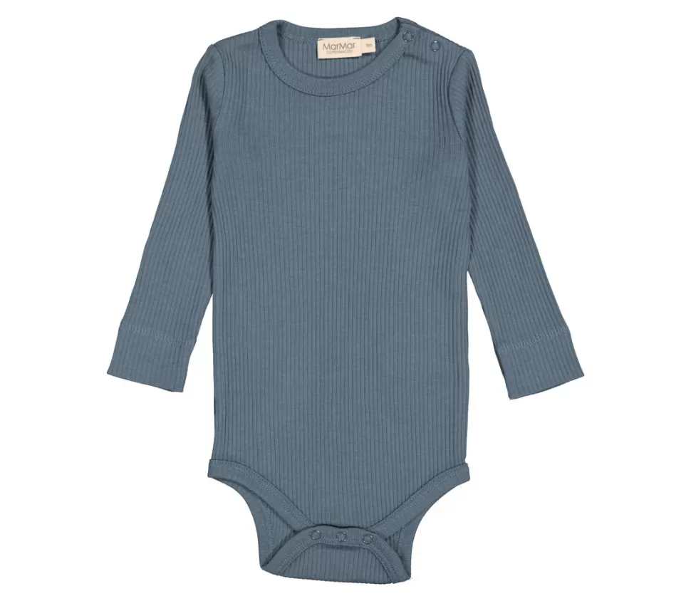 Best | Fine Rib Body Ls | Ocean Rompers