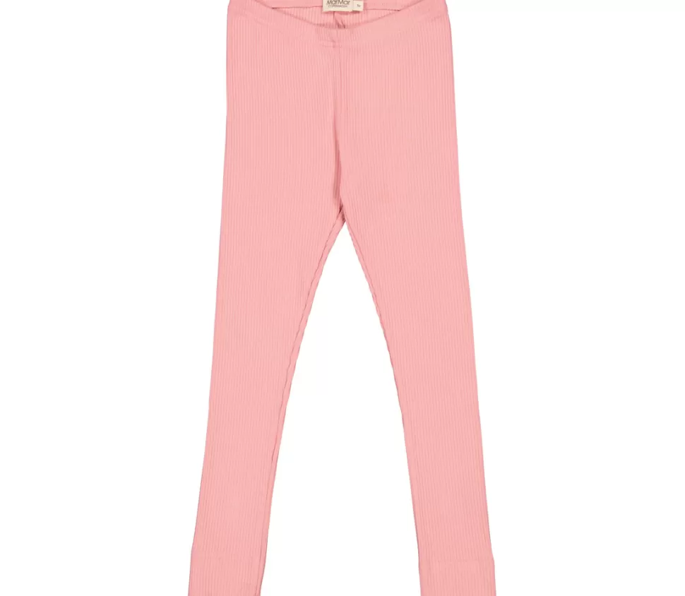 Hot | Fine Rib Legging | Pink Delight Vrouw Broeken