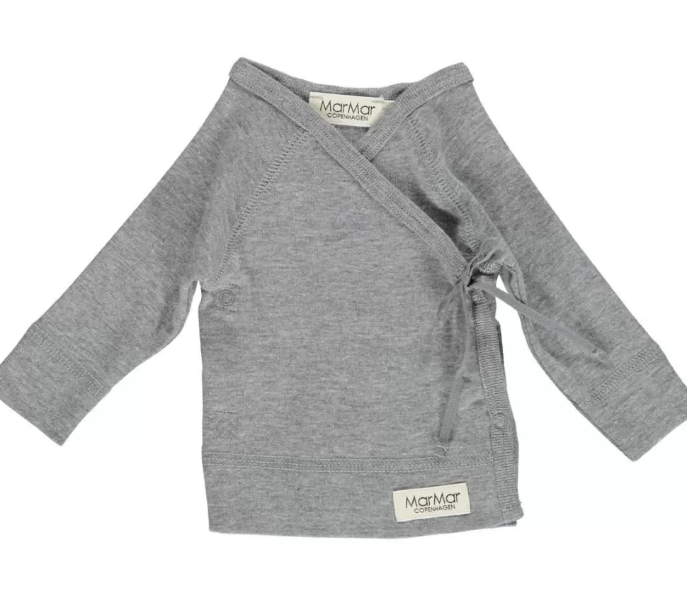 Best | Tut Wrap Top | Grey Melange Truitjes + Shirtjes