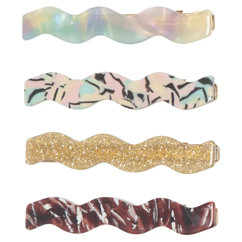 Fashion | Wavy Acetate Clips Haaraccessoires