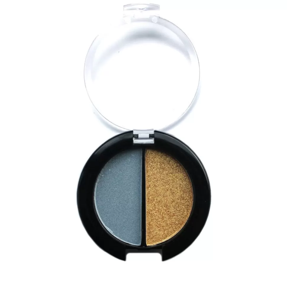 Hot | Kinder Oogschaduw Duo 'Golden Sands' | Blauw + Goud Make-Up