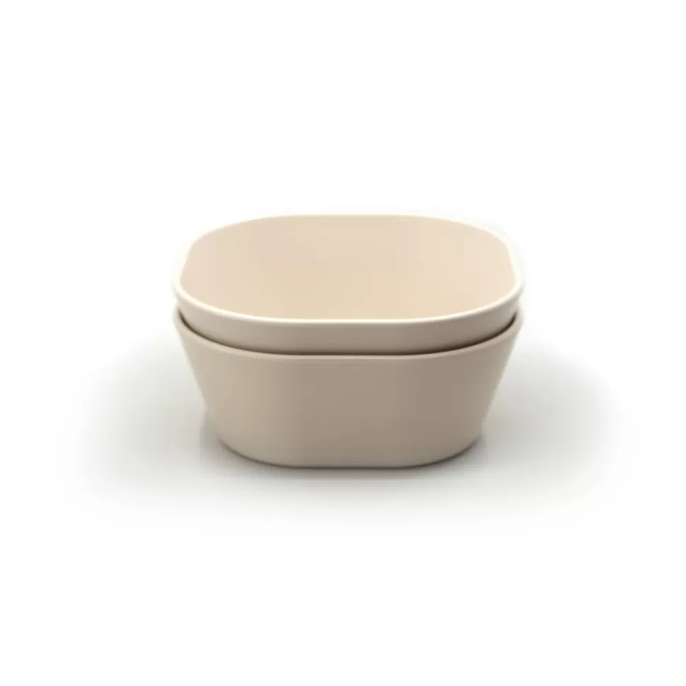 New | Bowl Square | Set Van 2 Kommen Eten + Drinken