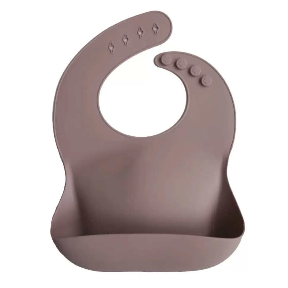 Fashion | Silicone Bib | Warm Taupe Slabber Baby Speelgoed