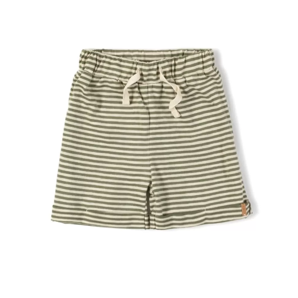 Shop | Lace Short | Khaki Stripe Man Broeken