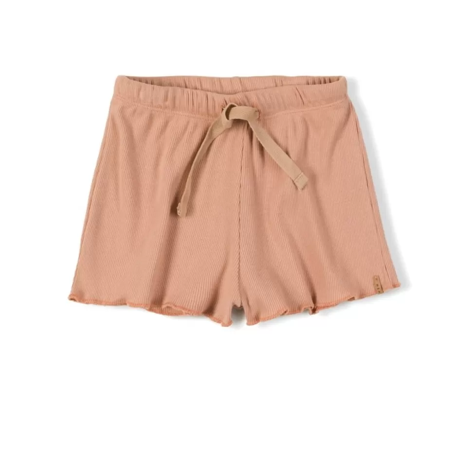 Sale | Rib Short | Papaya Vrouw Broeken