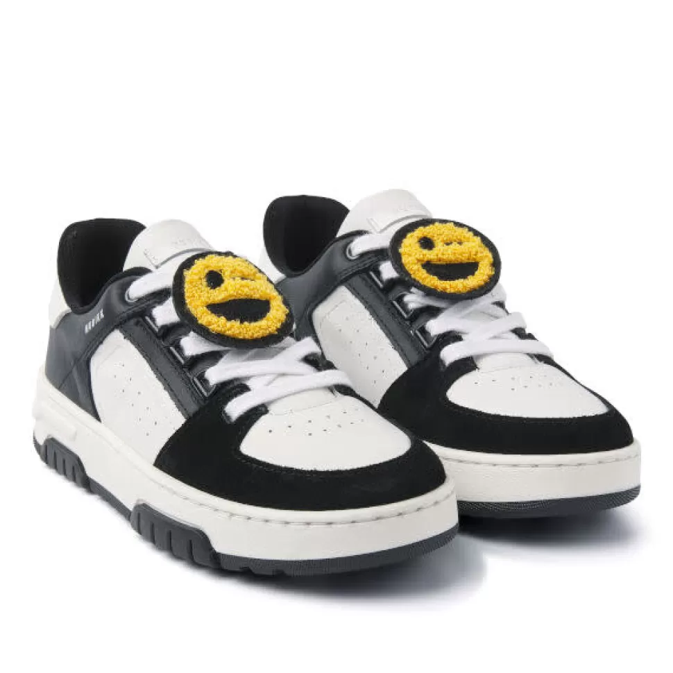 Sale | Basket Buxton Jr Sneakers | Black Leather-White Schoenen