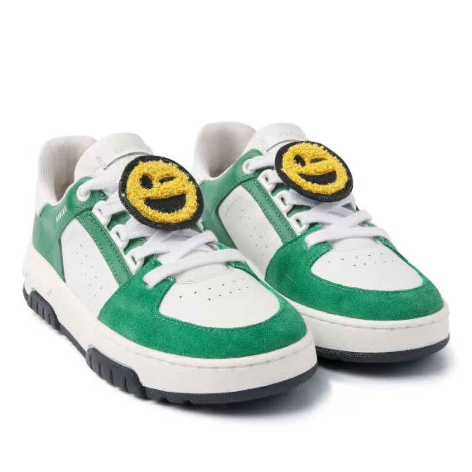 Sale | Basket Buxton Jr Sneakers | White Leather-Green Schoenen