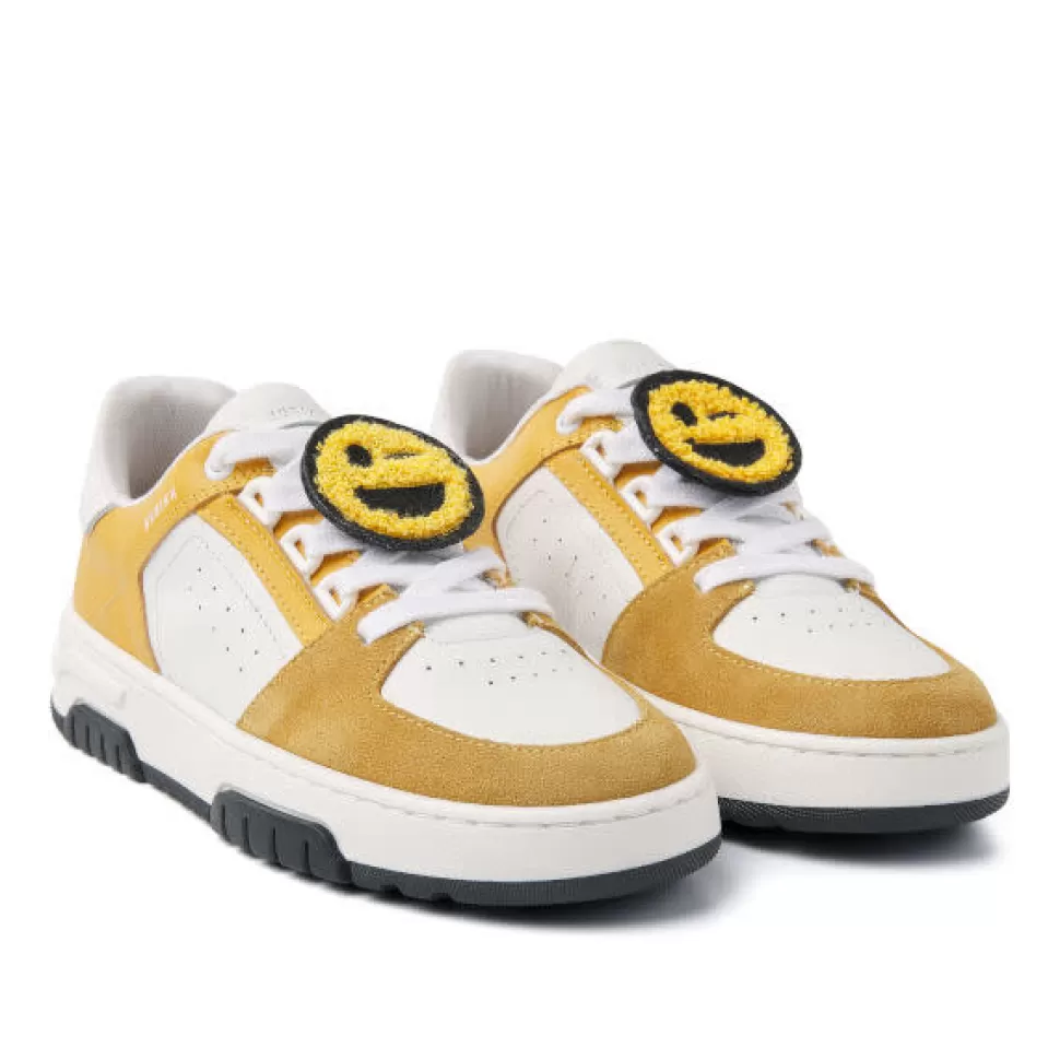 Sale | Basket Buxton Jr Sneakers | White Leather-Yellow Schoenen