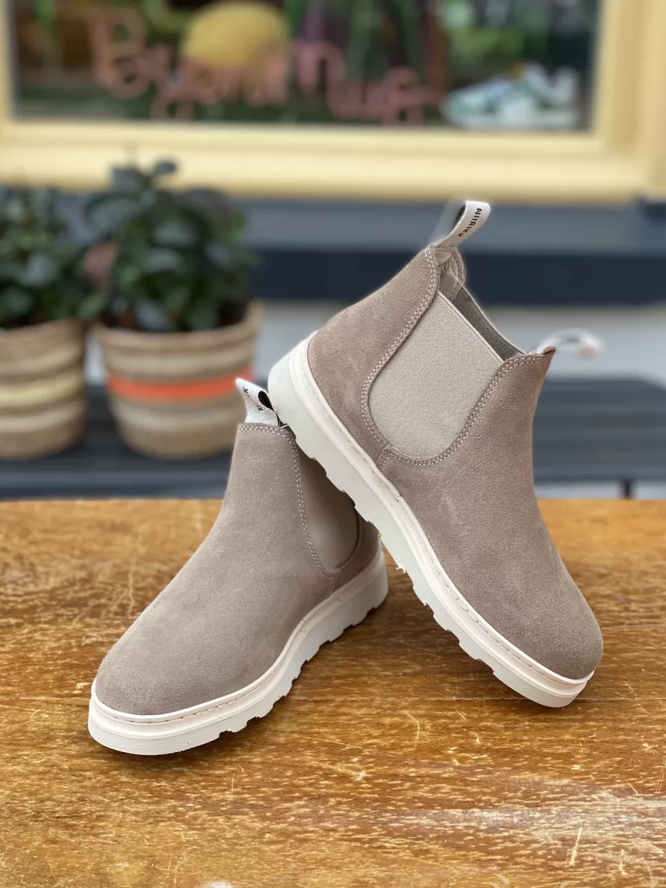 Sale | Jonah Rai Jr | Chelsea Boots Taupe Suede Schoenen