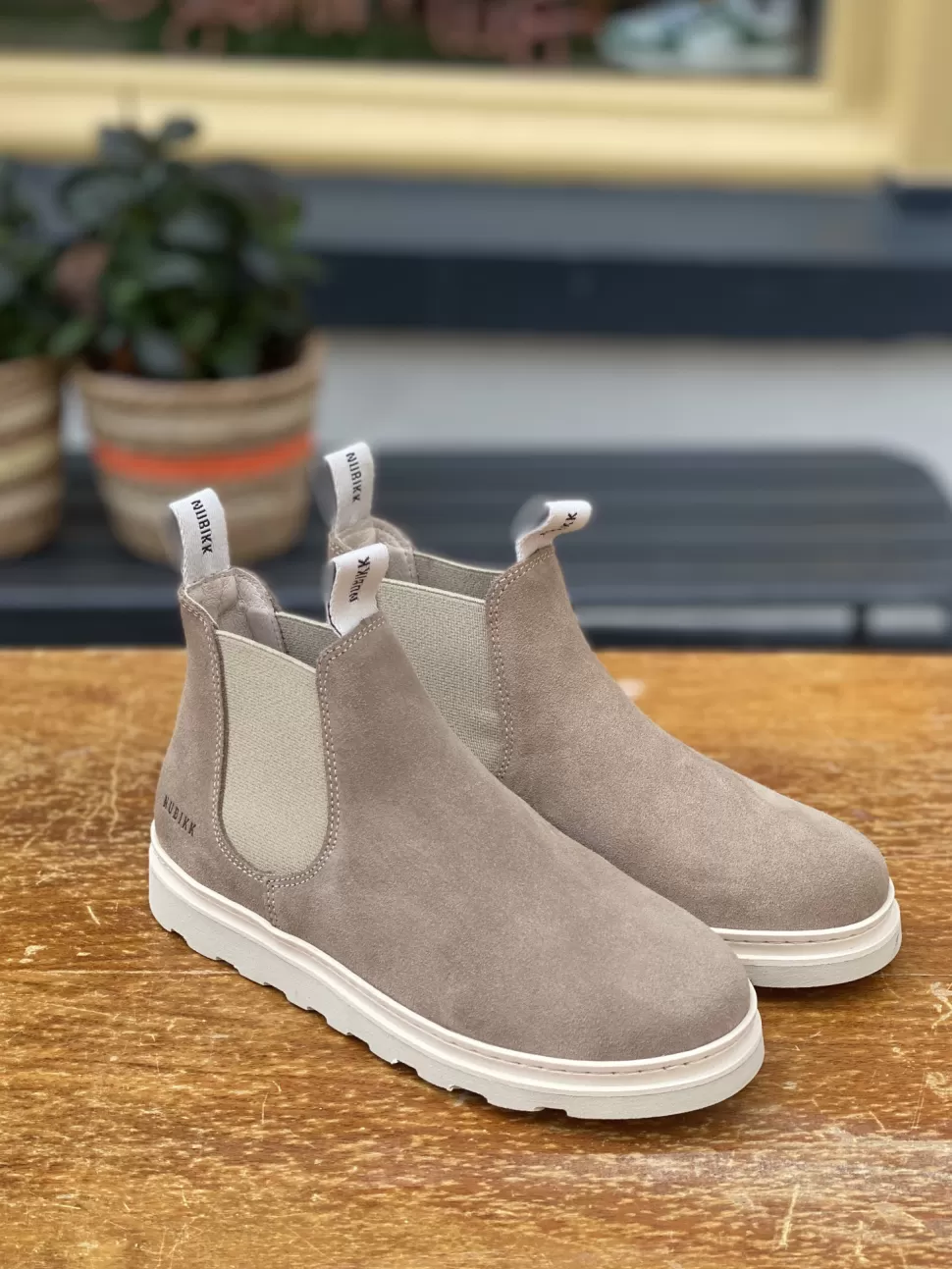 Sale | Jonah Rai Jr | Chelsea Boots Taupe Suede Schoenen