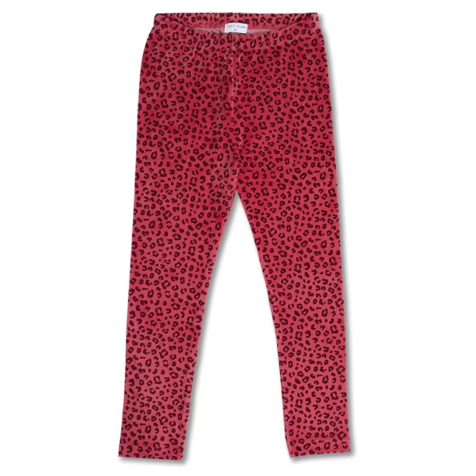 Fashion | Lola Legging Velour | Red Leopard Vrouw Broeken