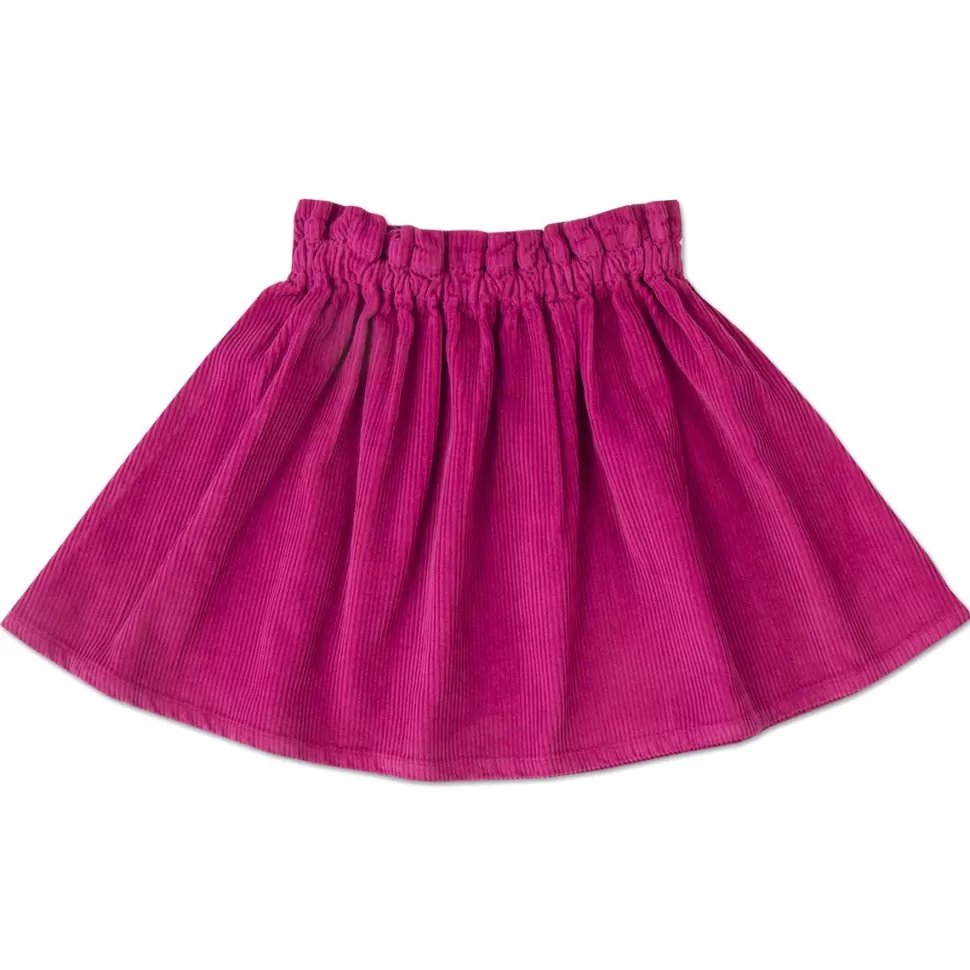 Flash Sale | Rib Ruffle Skirt | Fuchsia Vrouw Rokken