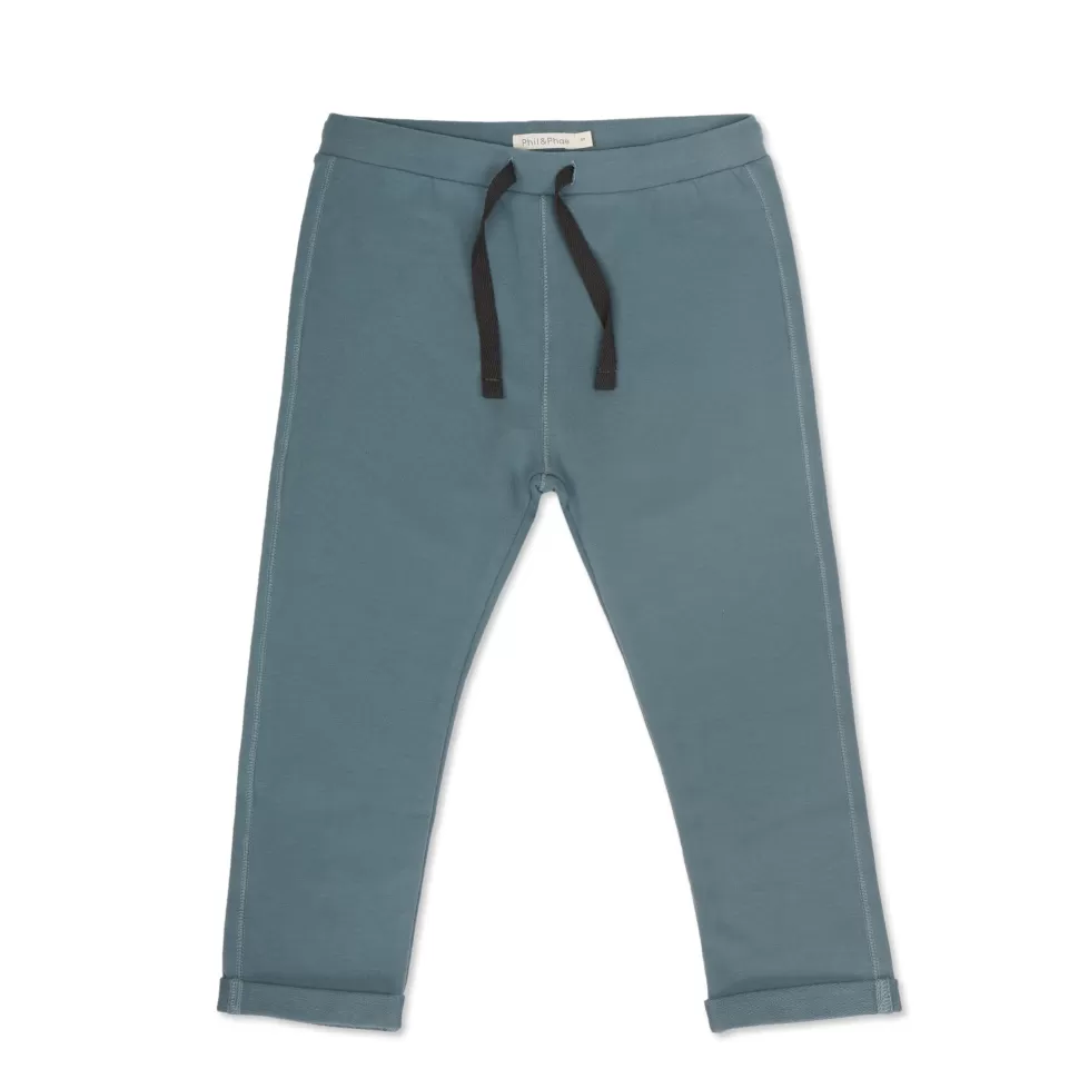 Best | Basic Summer Sweat Pants | Stone Blue Man Broeken