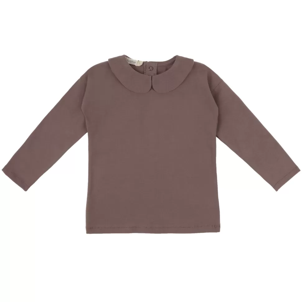 New | Collar Longsleeve Tee | Heather Vrouw Shirts